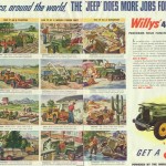 Reklama Willys Jeep CJ2A - lata '50