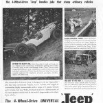 Reklama Willys Jeep CJ2A - lata '50